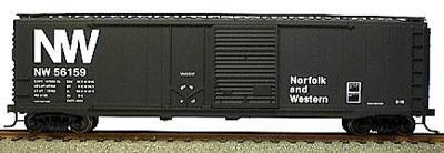 Accurail 50 AAR Combo Door Riveted Boxcar Kit Norfolk & Western HO Scale Model Train Freight Car #5313