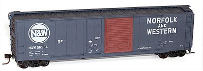 Accurail 50 Combo Door Riveted Boxcar Norfolk & Western #56284 HO Scale Model Train Freight Car #5324