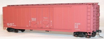 Accurail 50 Double Plug-Door Boxcar Kit Data Only (Oxide Red) HO Scale Model Train Freight Car #5499