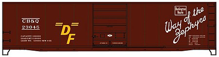 Accurail 50 Superior Door Steel Boxcar Kit CB&Q #23045 HO Scale Model Train Freight Car #5507