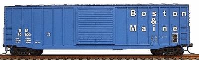 Accurail 50 Exterior Post Boxcar Kit Boston & Maine (blue) HO Scale Model Train Freight Car #5620