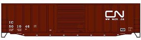 Accurail 50' Exterior Post Welded Side Steel Boxcar Kit CN/IC HO Scale Model Train Freight Car #5662