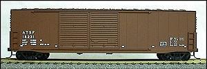 Accurail 50 Welded Double-Door Boxcar Kit Santa Fe Mineral Red HO Scale Model Train Freight Car #5901