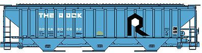 Accurail PS 4750 Grain Hopper Rock Island HO Scale Model Train Freight Car #6509