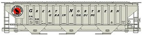Accurail Pullman Standard Covered Hopper Great Northern HO Scale Model Train Freight Car Kit #6522 Accurail Pullman Standard Covered Hopper Great Northern HO Scale Model Train Freight Car Kit #6522
