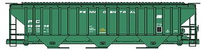 Accurail Penn Central 4750 Pullman Standard Covered Hopper Kit HO Scale Model Train Freight Car #6523