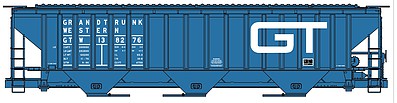 Accurail PS 4750 3-Bay Covered Hopper kit GTW #138276 HO Scale Model Train Freight Car #6527