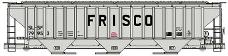 Accurail PS 4750 3-Bay Covered Hopper kit SLSF Frisco #79953 HO Scale Model Train Freight Car #6533
