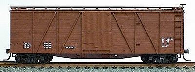 Accurail 40 Wood 6-Panel Outside-Braced Boxcar Kit Data Only HO Scale Model Train Freight Car #7098