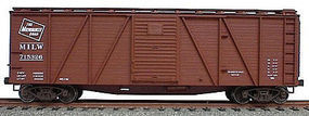 Accurail 40' Wood 6-Panel Outside-Braced Boxcar Milwaukee Road HO Scale Model Train Freight Car #7109 Accurail 40' Wood 6-Panel Outside-Braced Boxcar Milwaukee Road HO Scale Model Train Freight Car #7109