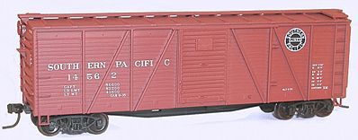 Accurail 40 Wood 6-Panel Boxcar Kit - Southern Pacific HO Scale Model Train Freight Car #71121