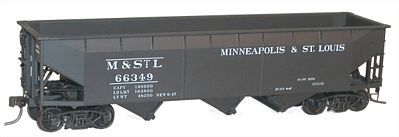 Accurail 70-Ton Offset-Side 3-Bay Hopper Minneapolis & St. Louis HO Scale Model Train Freight Car #7545