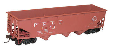Accurail AAR 70-Ton Offset-Side 3-Bay Hopper P&LE HO Scale Model Train Freight Car #7554