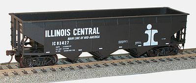 Accurail 70-Ton Offset-Side 3-Bay Hopper Kit Illinois Central HO Scale Model Train Freight Car #7556