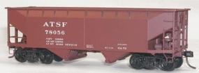 Accurail 50-Ton Offset-Side Twin Hopper Kit ATSF HO Scale Model Train Freight Car #7701 Accurail 50-Ton Offset-Side Twin Hopper Kit ATSF HO Scale Model Train Freight Car #7701