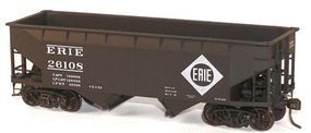 Accurail 50-Ton Offset-Side Twin Hopper Kit Erie HO Scale Model Train Freight Car #7717 Accurail 50-Ton Offset-Side Twin Hopper Kit Erie HO Scale Model Train Freight Car #7717