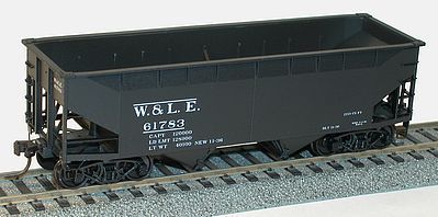 Accurail Offset-Side Twin Hopper W&LE HO Scale Model Train Freight Car #7730