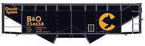 Accurail 50-Ton Offset-Side Twin Hopper kit Chessie B&O #234658 HO Scale Model Train Freight Car #7739