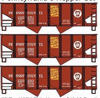 Accurail 55-Ton 2-Bay Open Hopper 3-Pack Kit Pennsylvania RR HO Scale Model Train Freight Car #8042 Accurail 55-Ton 2-Bay Open Hopper 3-Pack Kit Pennsylvania RR HO Scale Model Train Freight Car #8042