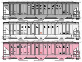 Accurail Pullman Standard 4750 Grain Hopper Kit Farm Co-Op HO Scale Model Train Freight Car #8055 Accurail Pullman Standard 4750 Grain Hopper Kit Farm Co-Op HO Scale Model Train Freight Car #8055