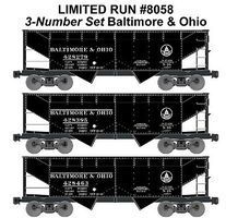 Accurail 50-Ton Offset-Side 2-Bay Hopper Kit Baltimore & Ohio HO Scale Model Train Freight Car #8058 Accurail 50-Ton Offset-Side 2-Bay Hopper Kit Baltimore & Ohio HO Scale Model Train Freight Car #8058