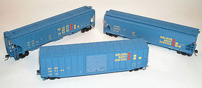 Accurail Boxcar/Hopper Golden West Service (3) HO Scale Model Train Freight Car Set #8061