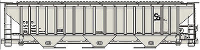 Accurail PS 4750 Covered Hopper Chesapeake & Ohio HO Scale Model Train Freight Car #80682