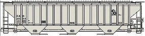 PS 4750 Covered Hopper Chesapeake & Ohio HO Scale Model Train Freight Car #80682
