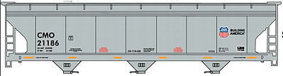 Accurail ACF 47' 3-Bay Center-Flow Covered Hopper Union Pacific -- HO Scale Model Train Freight Car -- #80741