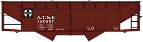 Accurail Offset Twin Hopper ATSF HO Scale Model Train Freight Car #80769 Accurail Offset Twin Hopper ATSF HO Scale Model Train Freight Car #80769