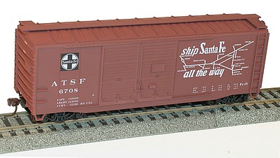 Accurail 40 Steel Reefer w/Hinged Door Kit Santa Fe HO Scale Model Train Freight Car #80822