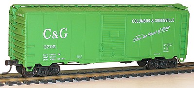 Accurail AAR 40 Single-Door Steel Boxcar Kit C&G #3705 HO Scale Model Train Freight Car #80883