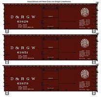 Accurail 36' Wood Boxcar 3-Pack Kit Denver & Rio Grande Western Accurail 36' Wood Boxcar 3-Pack Kit Denver & Rio Grande Western