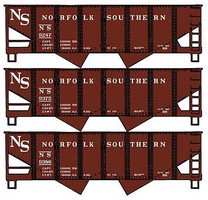 Accurail USRA 55-Ton 2-Bay Open Hopper 3-Pack Kit Original Norfolk Southern