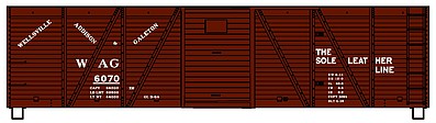 Accurail 40 Single Sheath Wood Boxcar kit WAG #6075 HO Scale Model Train Freight Car #80951