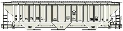Accurail PS 4750 Covered Hopper kit Missouri Pacific #723025 HO Scale Model Train Freight Car #80993