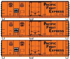 Accurail Ho 40'Steel Reefer Pfe 3#Set Accurail Ho 40'Steel Reefer Pfe 3#Set
