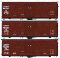 Accurail 36' Fowler Wood Boxcar kits Canadian National HO Scale Model Train Freight Car #8113