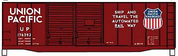 Accurail 40 Double Door Boxcar kit Union Pacific #176392 HO Scale Model Train Freight Car #81152
