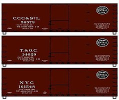 Accurail NYA USRA Dbl-Shth WoodBox 3Car Set Accurail NYA USRA Dbl-Shth WoodBox 3Car Set