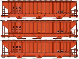 Accurail NYA HO KIT Hopper 3-Car Set, ICG Accurail NYA HO KIT Hopper 3-Car Set, ICG