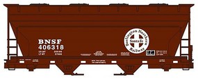 Accurail ACF 2-Bay Covered Hopper Kit BNSF singles HO Scale Model Train Freight Car #81391