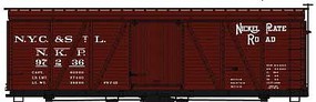 Accurail 36' Fowler Wood Boxcar Kit Nickel Plate Road #97236 HO Scale Model Train Freight Car #81401