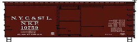 Accurail 36' Double-Sheathed Wood Boxcar kit Nickel Plate Road HO Scale Model Train Freight Car #81402