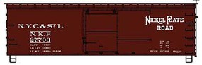 Accurail 36' Double-Sheathed Wood Boxcar kit NKP #27703 HO Scale Model Train Freight Car #81403