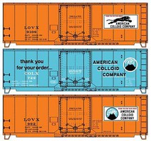Accurail 40' Insulated Steel Boxcar kits ACC 3 pack HO Scale Model Train Freight Car #8141