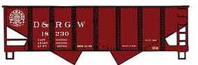 Accurail USRA 55-Ton 2-Bay Open Hopper Kit D&RGW Singles HO Scale Model Train Freight Car #81421