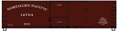 Accurail 40 Double Sheath Wood Boxcar Northern Pacific #12764 HO Scale Model Train Freight Car #81443