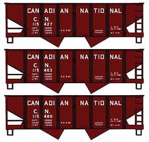 Accurail Twin Hopper kits Canadian National 3 pack HO Scale Model Train Freight Car #8145
