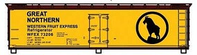 Accurail 40' Wood Refrigerator WFE/GN HO Scale Model Train Freight Car Kit #81501